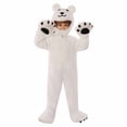 thumbnail image 1 of Kiijoy Toddler Boy Polar Bear Shaped Jumpsuit Holiday Party Role Play Hooded Romper, 1 of 8