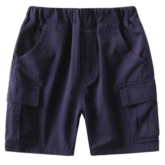 Kiijoy Toddler Boy's Cargo Shorts Casual Pull-On Shorts Lightweight Summer Shorts, Sizes 3-4T