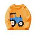 thumbnail image 1 of Kiijoy Toddler Boy's T Shirt Car Graphic Long Sleeve T-Shirt Cotton Casual Tshirt, Sizes 4-5, 1 of 5