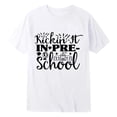 thumbnail image 1 of Kiijoy Toddler Boys Back-To-School T-Shirt Short Sleeve Tshirt Graphic Tee,White,Sizes 2-3, 1 of 2