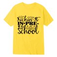 thumbnail image 1 of Kiijoy Toddler Boys Back-To-School T-Shirt Short Sleeve Tshirt Graphic Tee, Yellow, Sizes 4-5, 1 of 2