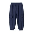 thumbnail image 1 of Kiijoy Toddler Boys Cargo Pants Casual Joggers Solid Loose Fit Active Pants, Sizes 3-4, 1 of 7