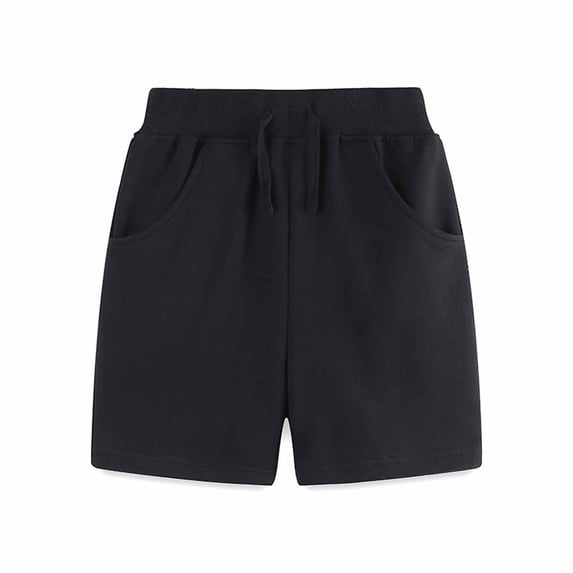 Kiijoy Toddler Boys Casual Shorts Summer Cotton Solid Color Shorts, Sizes 1-7