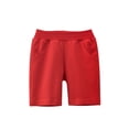 thumbnail image 1 of Kiijoy Toddler Boys Casual Jersey Shorts Summer Solid Unisex Knee-Length Shorts, Sizes 1-9, 1 of 2