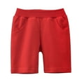 thumbnail image 1 of Kiijoy Toddler Boys Casual Shorts Summer Solid Unisex Knee-Length Shorts, Sizes 1-9, 1 of 2