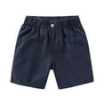 thumbnail image 1 of Kiijoy Toddler Boys Casual Sports Shorts Loose Solid Unisex Knee-Length Shorts, Sizes 4-5, 1 of 3