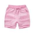 thumbnail image 1 of Kiijoy Toddler Boys Casual Sports Shorts Solid Unisex Stretch Shorts for Kids, Sizes 1-8, 1 of 3