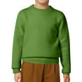 thumbnail image 1 of Kiijoy Toddler Boys Casual Sweater Unisex Solid Color Crew Neck Pullover Top, Sizes 3-4, 1 of 5