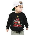 thumbnail image 1 of Kiijoy Toddler Boys Christmas Sweatshirt Graphic Long Sleeved Crewneck Pullover Top For Kids, 1 of 3