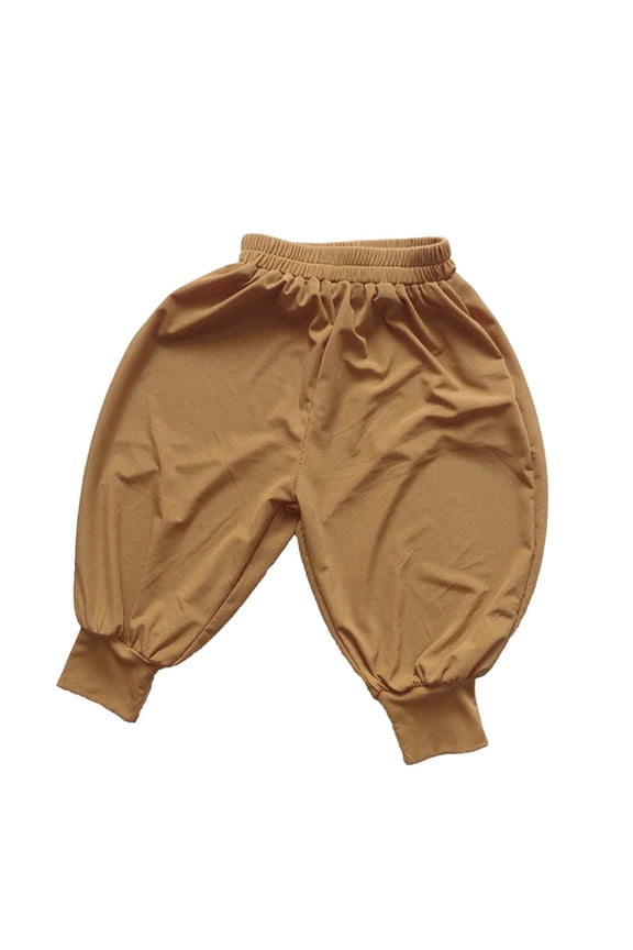 Toddler Boys Cotton Baggy Joggers Soft Breathable Casual Pull On Pants, Sizes 1-2