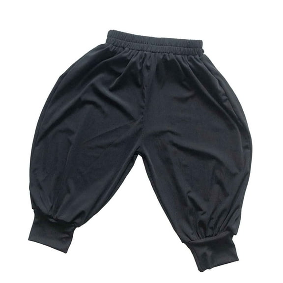 Kiijoy Toddler Boys Cotton Baggy Joggers Soft Breathable Casual Pull On Pants, Sizes 1-2