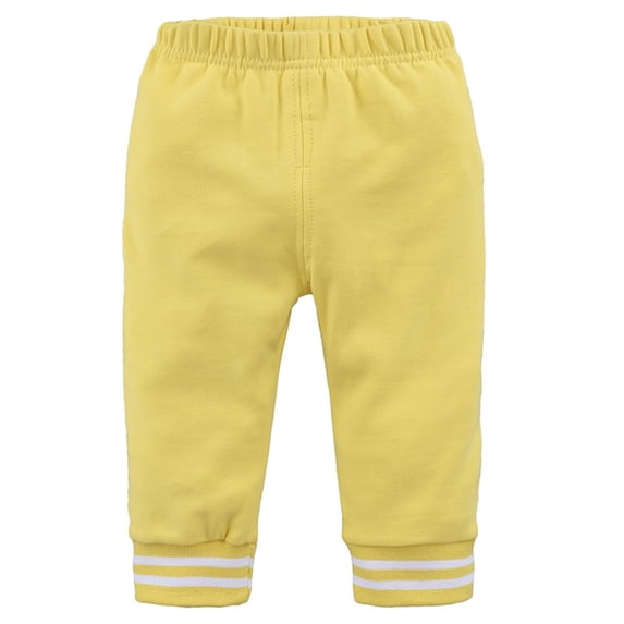 Kiijoy Toddler Boys Cotton Pull On Pants Casual Straight Leg Trousers Soft Bottoms, Sizes 3-4T
