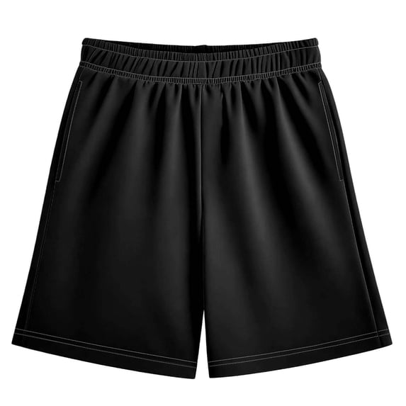 Kiijoy Toddler Boys Cotton Shorts Casual Athletic Pull On Summer Beach Shorts for Kids, Black, Sizes 2-3T
