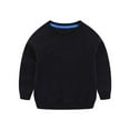 thumbnail image 1 of Kiijoy Toddler Boys Cotton Sweatshirt Solid Casual Crewneck Pullover Shirt, Sizes 2-3, 1 of 3