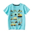 thumbnail image 1 of Kiijoy Toddler Boys Cotton T-Shirt Excavator Print Short Sleeve T Shirt, Sizes 4-5Y, 1 of 7