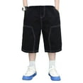 thumbnail image 1 of Kiijoy Toddler Boys Denim Shorts Casual Stretch Loose Straight Leg Jean Shorts, Sizes 4-14, 1 of 5