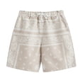 thumbnail image 1 of Kiijoy Toddler Boys Ethnic Print Beach Shorts Summer Casual Shorts with Drawstring, Sizes 2-3T, 1 of 2