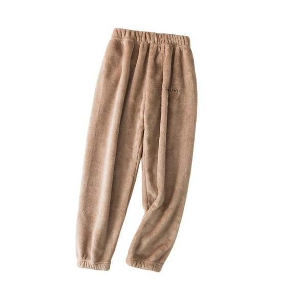 Kiijoy Toddler Boys Flannel Pajama Pants Kids Cozy Fleece Warm Sleep Pants, Sizes 2-3