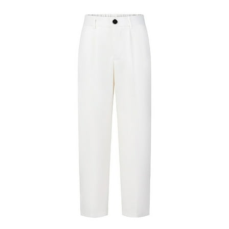 Kiijoy Toddler Boys Flat Front Dress Pants School Uniform Stretch Twill Trousers Suit Pants