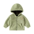 thumbnail image 1 of Kiijoy Toddler Boys Fleece Hooded Jacket Zip Up Soft Hoodie Kids Outerwear Coat, Sizes 3-4, 1 of 3