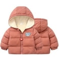 thumbnail image 1 of Kiijoy Toddler Boys Fleece Lined Padded Coat Zip Up Hooded Jacket Fall Winter Outerwear, 1 of 2