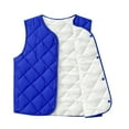 thumbnail image 1 of Kiijoy Toddler Girls Boys Quilted Vest Solid Casual Thermal Underwear Vest Sleeveless Coat, 1 of 3
