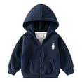 thumbnail image 1 of Kiijoy Toddler Boys Zip-Up Hoodie Cotton Casual Soft Hooded Sweatshirt, Sizes 1-2, 1 of 3