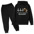 thumbnail image 1 of Kiijoy Toddler Boys Football Letter Print Hoodie Pants Outfits Sports Tracksuit, Sizes 3-4, 1 of 3