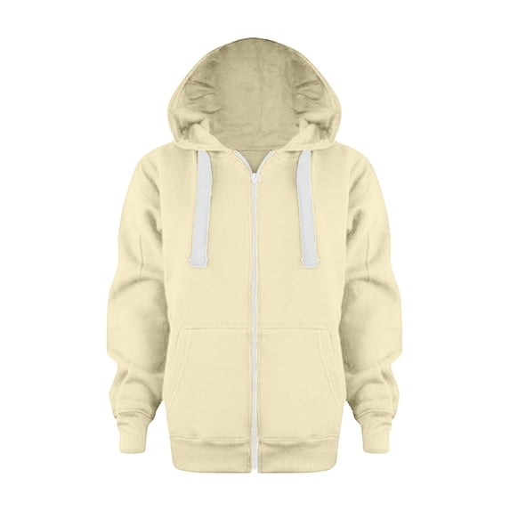 Kiijoy Toddler Boys Full Zip Hoodie Solid Casual Hooded Sweatshirt Activewear, Sizes 4-5