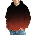 thumbnail image 1 of Kiijoy Toddler Boys Gradient Hoodie Long Sleeve Pullover Sweatshirt, Sizes 4-5T, 1 of 4