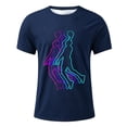 thumbnail image 1 of Kiijoy Toddler Boys Graphic T Shirt Casual Short Sleeve Crew Neck Tshirt Tee, Navy, Sizes 4-5, 1 of 3