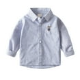thumbnail image 1 of Kiijoy Toddler Boys Long Sleeve Button-Down Shirt Fall Kids Casual Shirt, Sizes 2-3, 1 of 3