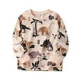 thumbnail image 1 of Kiijoy Toddler Boys Long Sleeve Cotton T-Shirt Dinosaur Casual Crewneck T Shirt, Sizes 2-3, 1 of 7