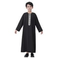 thumbnail image 1 of Kiijoy Toddler Boys Loose Long Sleeve Robe Breathable Embroidery Thobe Robe, Sizes 4-5, 1 of 8