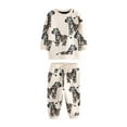 thumbnail image 1 of Kiijoy Toddler Boys Outfits Zebra Print Sweatshirt Sweatpants Comfy Sweatsuit, Sizes 3-4T, 1 of 3