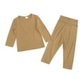 thumbnail image 1 of Kiijoy Toddler Boys Pajamas Long Sleeve Top High Rise Pants Kids Sleepwear Set, Sizes 2-3, 1 of 8