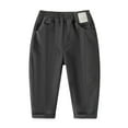 thumbnail image 1 of Kiijoy Toddler Boys Pants Casual Pull On Pants Solid Color Loose Fit Trousers, Sizes 3-4, 1 of 5