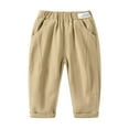 thumbnail image 1 of Kiijoy Toddler Boys Pants Cotton Relaxed Fit Casual Trousers Kids Pull On Pants, Sizes 2-3, 1 of 8