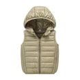 thumbnail image 1 of Kiijoy Toddler Boys Puffer Vest Fall Winter Zipper Hooded Sleeveless Jacket Outerwear, 3-4 Years, 1 of 6