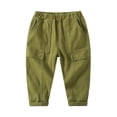 thumbnail image 1 of Kiijoy Toddler Boys Pull On Pants Casual Solid Color Relaxed Fit Trousers, Sizes 3-4, 1 of 6