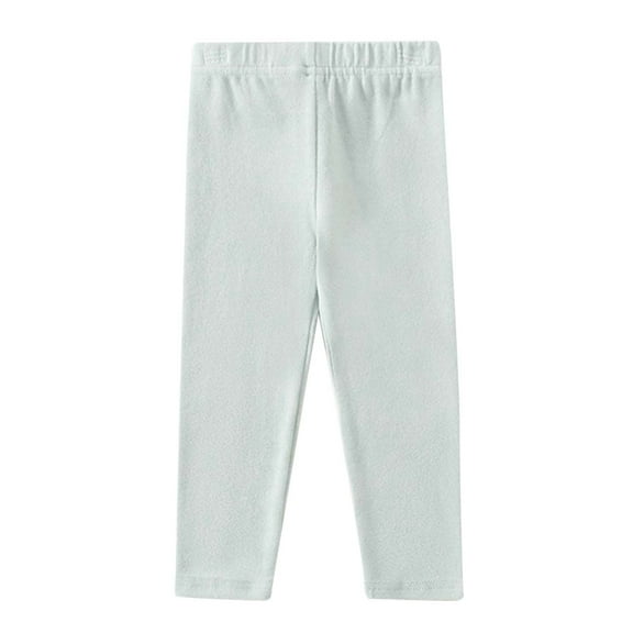 Kiijoy Toddler Boys Pull On Pants Solid Color Knit Elastic Waist Leggings, Sizes 4-5