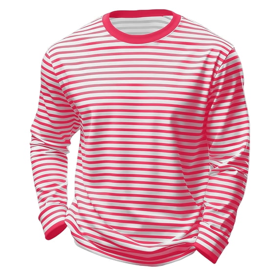 Kiijoy Toddler Boys Striped Long Sleeve T-Shirt Unisex Crew Neck Tshirt Top, 4-5 Years