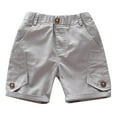 thumbnail image 1 of Kiijoy Toddler Boys Summer Cargo Shorts Casual Pull On Cotton Shorts for Kids, Sizes 1-7, 1 of 3