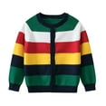 thumbnail image 1 of Kiijoy Toddler Boys Sweater Cardigan Long Sleeve Patchwork Color Knitwear Top, Sizes 2-3, 1 of 6