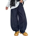 thumbnail image 1 of Kiijoy Toddler Boys Wide Leg Jeans Loose Fit Pull On Denim Pants Casual Trousers, Sizes 4-5, 1 of 8