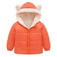 thumbnail image 1 of Kiijoy Toddler Boys Winter Coat Bear Ears Hooded Jacket Wear Outerwear, Sizes 2-3, 1 of 3