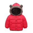 thumbnail image 1 of Kiijoy Toddler Boys Winter Coat Warm Bear Ears Hooded Jacket Outerwear, Sizes 4-5, 1 of 6