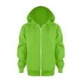 thumbnail image 1 of Kiijoy Toddler Boys Zip-Up Hoodie Solid Color Casual Jacket Kids Unisex Hooded Sweatshirt, 1 of 6