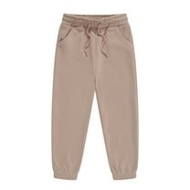 Kiijoy Toddler Girls Casual Sweatpants Elastic Waist Drawstring Joggers Pants, Sizes 2-3