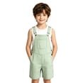 thumbnail image 1 of Kiijoy Toddler Girl Checkered Overalls Shorts Summer Casual Gingham Sleeveless Romper, Sizes 4-5T, 1 of 7